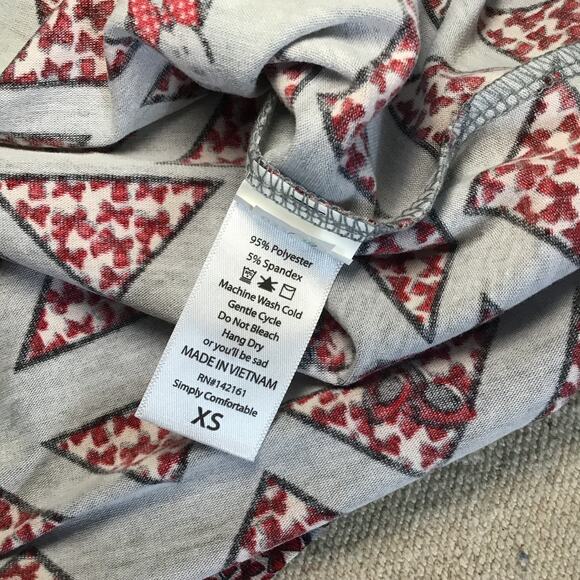 LulaRoe Women Disney Gray Mini Mouse  3/4 Raglan Sleeve Tee Shirt  Size XS NWT - Picture 8 of 10